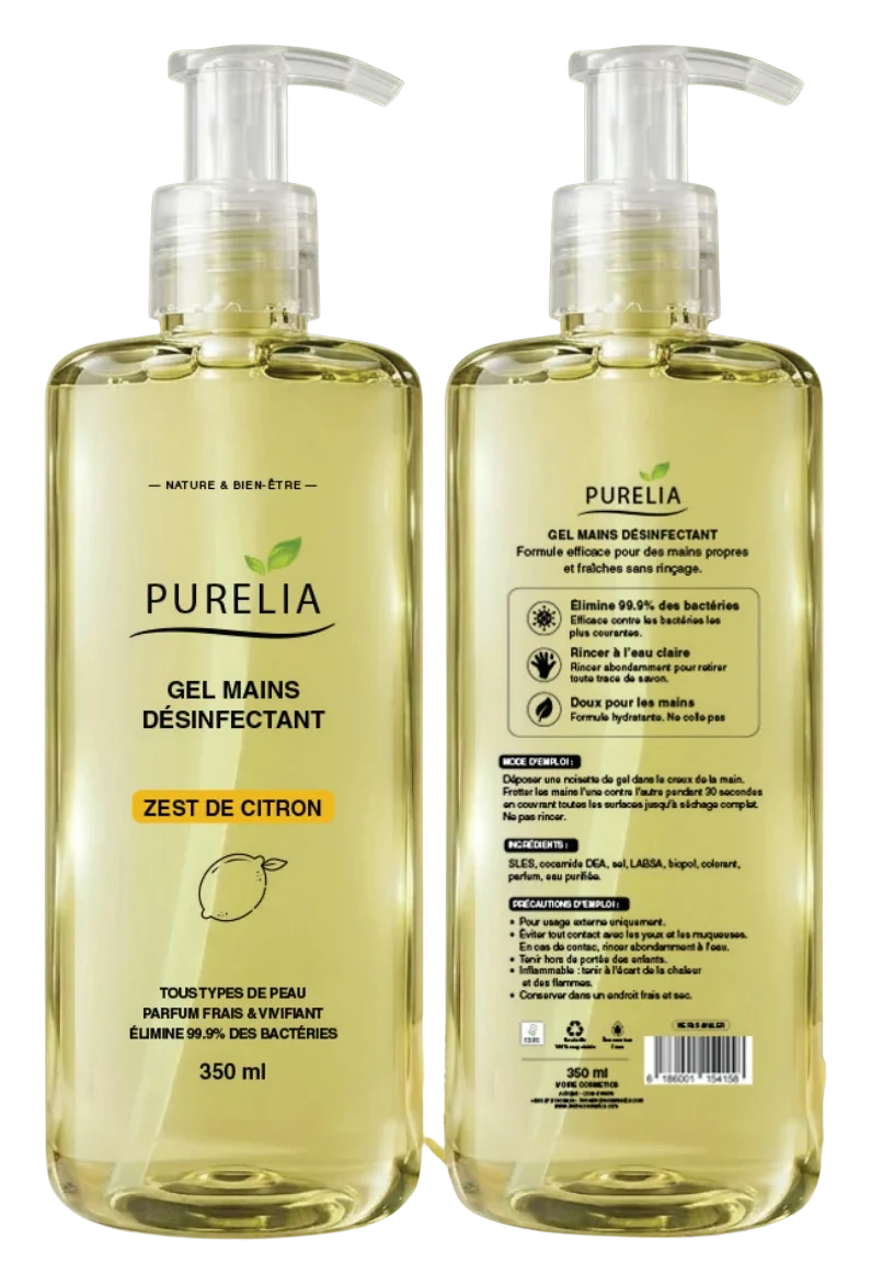 Purelia Gel mains Zest de Citron