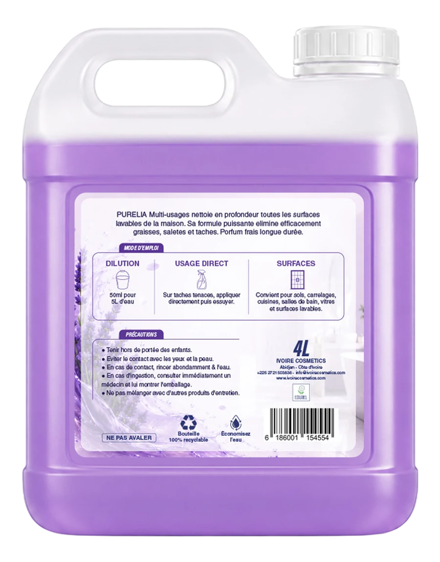 Vue 5 de Purelia Multi-Usages 4L
